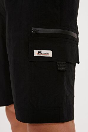 Richard Siyah Erkek Kargo Şort