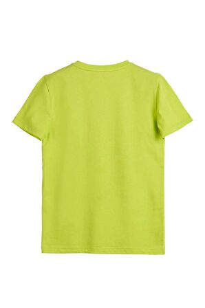 Wave Yeşil Baskılı Çocuk Tişört