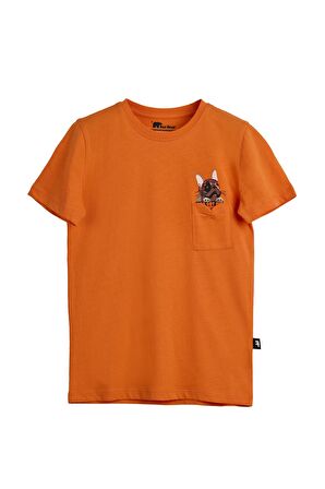 Gotcha Turuncu Baskılı Çocuk Tişört