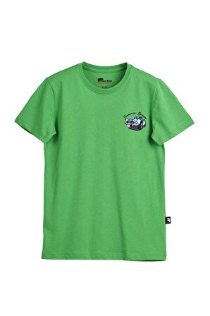 Dustin Yeşil Baskılı Çocuk Tişört