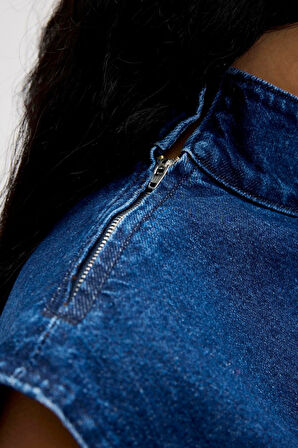 Bad Bear Veronica Kadın Denim Crop 24.03.70.002-C15