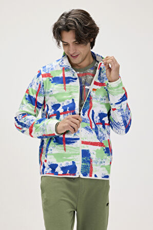 Drew Beyaz Erkek Polar Sweatshirt