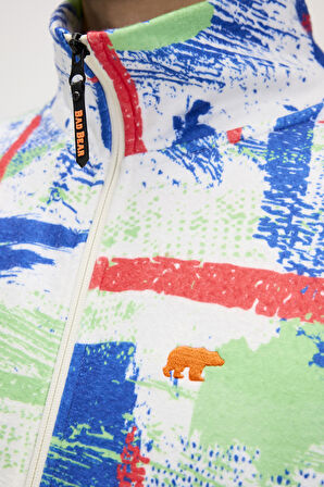 Drew Beyaz Erkek Polar Sweatshirt