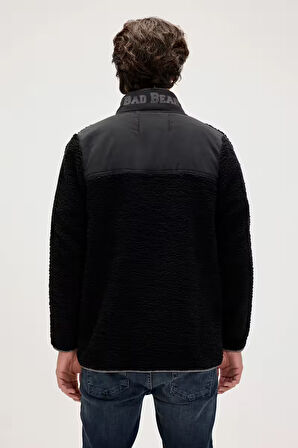 Galvin Siyah Erkek Full-Zip Polar Sweatshirt