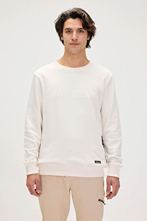 Marlow Beyaz Erkek Sweatshirt