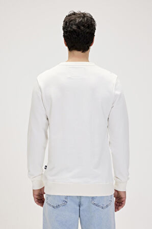Bad Bear Caen Crewneck Beyaz Erkek Sweat / Sweatshirt
