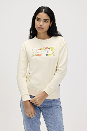 Re-Carina Beyaz Kadın Sweatshirt