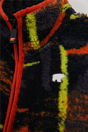 Vernon Siyah Çocuk Full-Zip Polar Sweatshirt