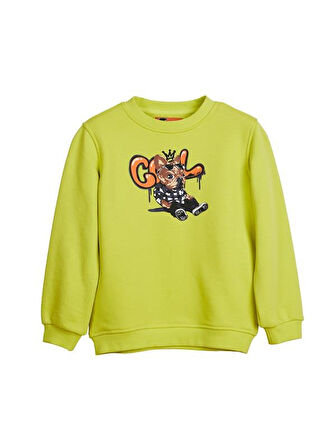 Bad Bear Javed Crewneck JR Sulphur Çocuk Sarı Sweatshirt