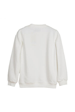 Hued Beyaz Çocuk Baskılı Sweatshirt