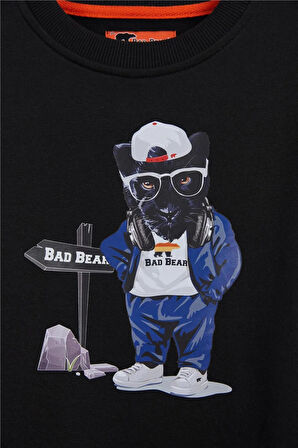 Bad Bear Panther Crewneck Erkek Çocuk Sweatshirt 24.06.12.006-C01