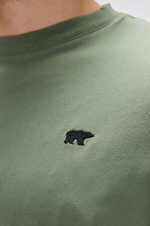 Bad Bear Damon Yeşil Erkek Oversize Tişört