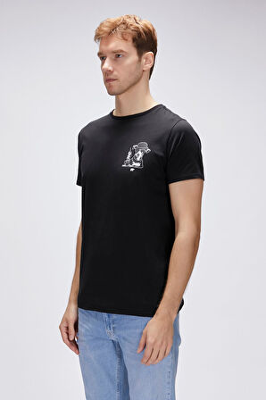 Bad Bear Duggie Siyah Erkek Baskılı Tişört