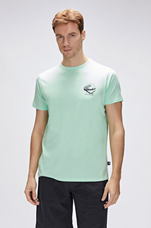 Pard Yeşil Erkek Baskılı Tişört 25.01.07.018-Yeşil