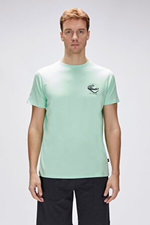 Pard Yeşil Erkek Baskılı Tişört 25.01.07.018-Yeşil