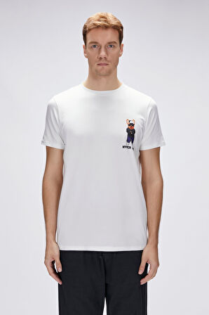 Bad Bear Hyper Beyaz Erkek Baskılı Tişört