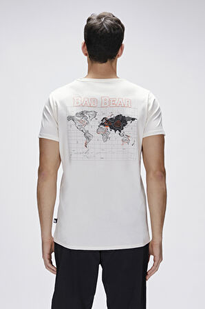 Gerald Beyaz Erkek Baskılı Tişört