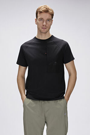 Simon Siyah Erkek Baskılı Tişört