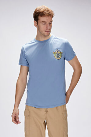 Bad Bear Anderson Element Mavi Erkek Baskılı Tişört