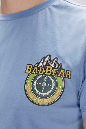 Bad Bear Anderson Element Mavi Erkek Baskılı Tişört