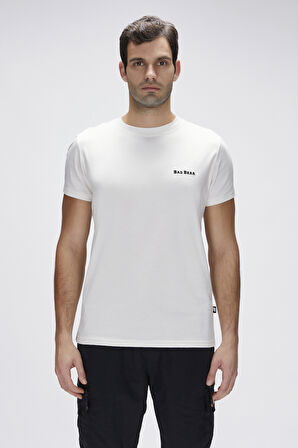 Baldwin Beyaz Erkek Baskılı Tişört