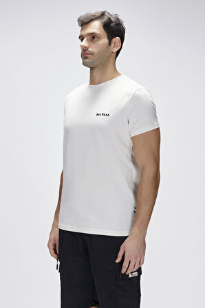 Baldwin Beyaz Erkek Baskılı Tişört