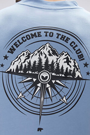 Baldwin Element Mavi Erkek Baskılı Tişört