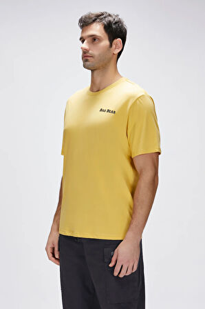 Eddy Sarı Baskılı Tişört