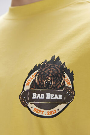 Bad Bear Flint Hardal Erkek Baskılı Tişört
