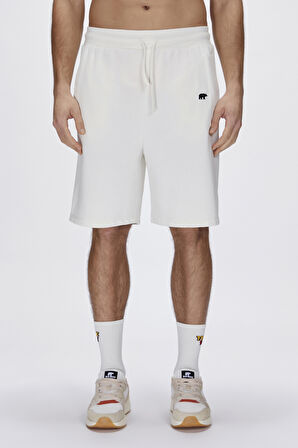 Gian Sweatshorts Beyaz Erkek Şort