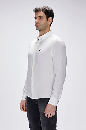 Fred Beyaz Erkek Gömlek