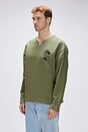 Loyd Haki Erkek Gömlek