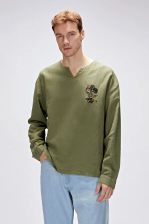 Loyd Haki Erkek Gömlek