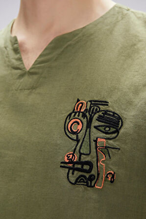 Loyd Haki Erkek Gömlek