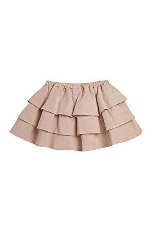 Frill Pembe Kız Çocuk Etek