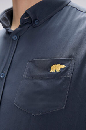 Frank Asfalt Erkek Basic Kısa Kollu Gömlek	