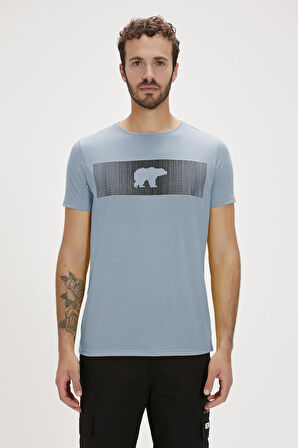 Fancy T-Shirt Element Mavi 3D Baskılı Erkek Tişört