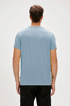 Fancy T-Shirt Element Mavi 3D Baskılı Erkek Tişört