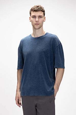 Wild İndigo Baskılı Erkek T-Shirt