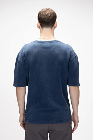 Wild İndigo Baskılı Erkek T-Shirt