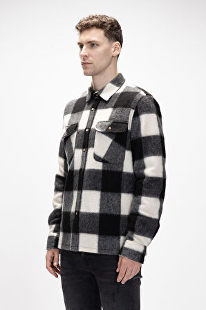 Torres Si̇yah Erkek Oduncu Gömlek