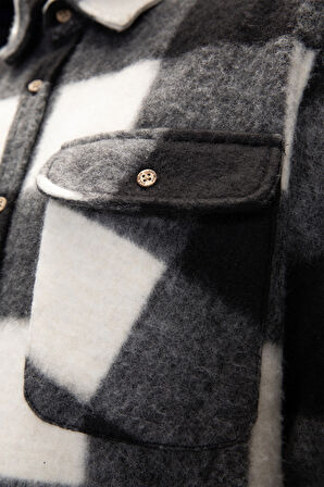 Torres Si̇yah Erkek Oduncu Gömlek