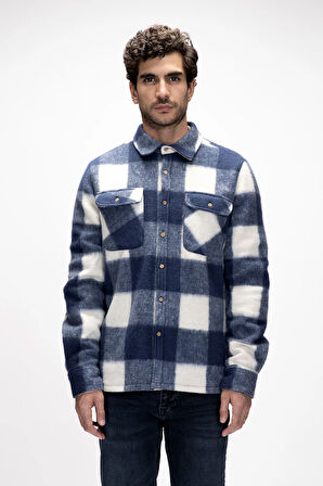 Torres Laci̇vert Erkek Oduncu Gömlek