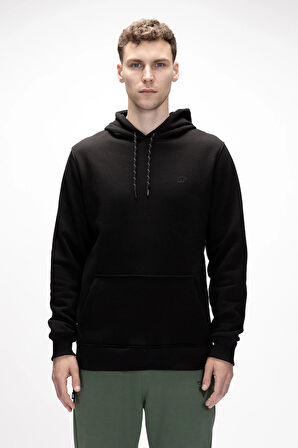 Sea Si̇yah Kapüşonlu Erkek Sweatshirt