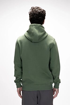 Sea Soluk Yeşi̇l Kapüşonlu Erkek Sweatshirt