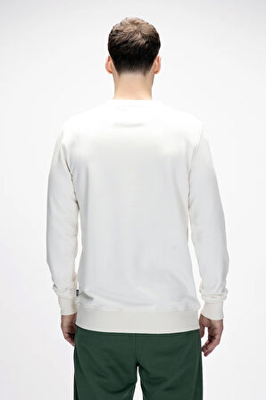Acme Marshmallow Erkek Baskılı Sweatshirt