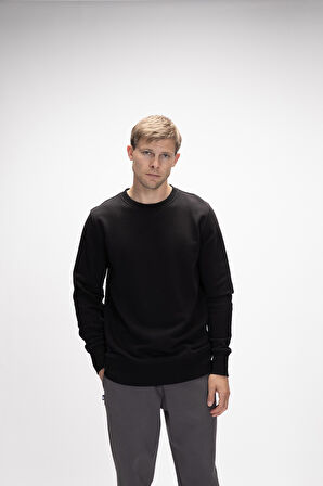 Bad  Bear Corner Crewneck Erkek Sweatshirt Siyah