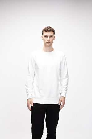 Bad  Bear Corner Crewneck Erkek Sweatshirt Beyaz