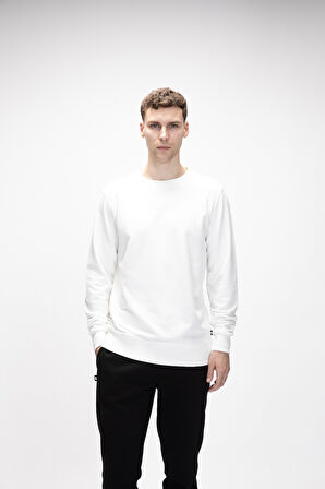 Bad  Bear Corner Crewneck Erkek Sweatshirt Beyaz