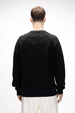 Diez Si̇yah Crewneck Erkek Sweatshirt